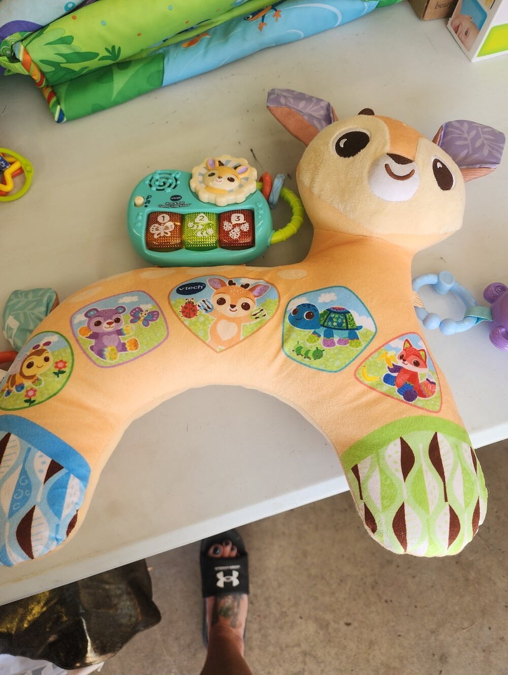 VTech Orange Deer Plush Activity Pal for Babies